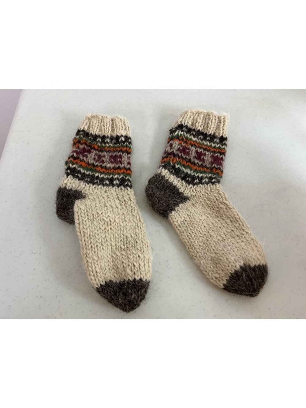Hand Knit Wool Socks New Womens Medium